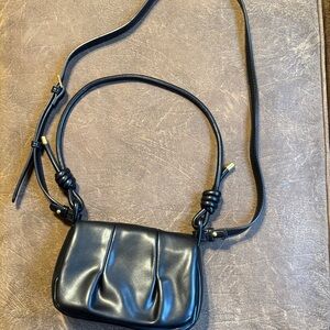Rachel Zoe Jacqueline Black Vegan Leather Crossbody Bag